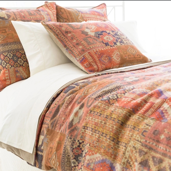 Pine Cone Hill Anatolia 100% Linen Sham or Shams w/Duck Feathers Insert HUGE - Picture 1 of 16